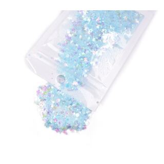 10g iridescent sequin glitter mix light cyan