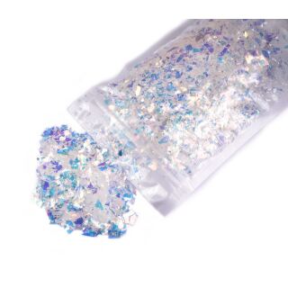 20g Glitterflocken weiss