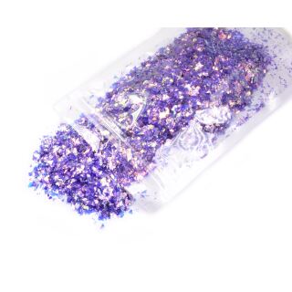 20g glitter flakes purple