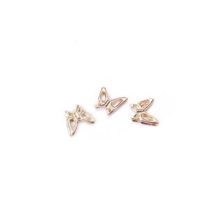 3 tiny butterflies rose gold - design 1