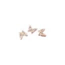 3 kleine Schmetterlinge rose gold - design 1