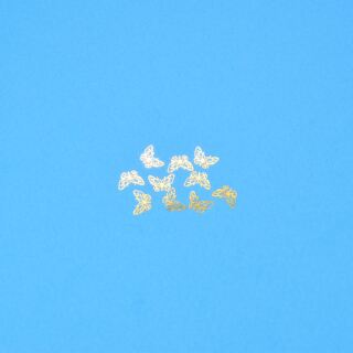 10 kleine Schmetterlinge gold - design 2