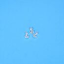 3 little anchors silver