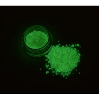 glow in the dark sand yellow-green