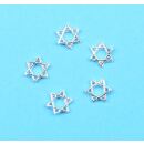 5 hexagrams silver