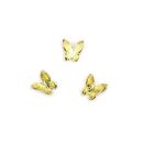 3 3D butterflies gold