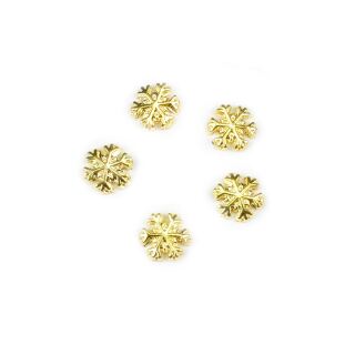 5 snowflakes gold