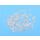 mixed thin metal inlays christmas rose white