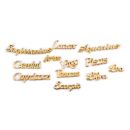 zodiac signs letters gold