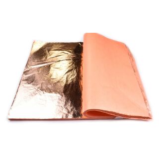 100 sheets copper leaf 14x14cm, 8,80 €