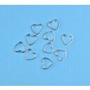 10 little hearts silver - design 5