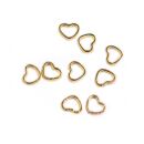 10 little hearts gold - design 6