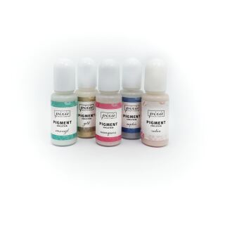 5 Farben Pigment Edelstein set