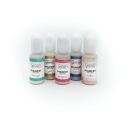 5 colors jewels pigment set