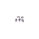 5 small white AB rhinestones water drops 10x7mm