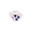 gemstones  gold inlay micro beads mix blue