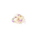 Edelsteine Goldeinlage Steine mix gelb violett