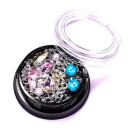 Edelsteine Lapiz Perlen Strass mix rosa ab weiss