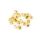 20 Resin Gems 3mm yellow gold