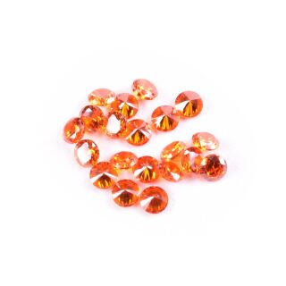 20 Resin Gems 3mm orange