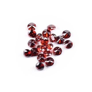 20 Resin Gems 3mm red