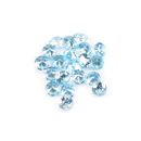 20 Resin Gems 3mm hellblau