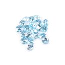 20 Resin Gems 3mm light blue