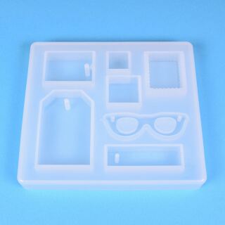 silicone mold squares and glasse, 3,85 €
