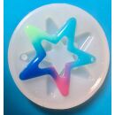 silicone mold big hollow star with hole