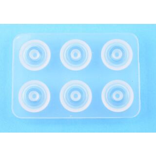 silicone mold smooth european bead small