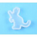 silicone mold small playing cat