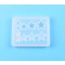 silicone mold smooth and facetted stars