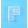 Silikonform Buchstabe F