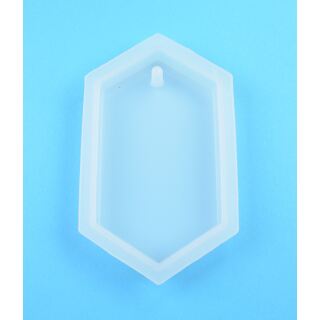 silicone mold big hexagon pendant