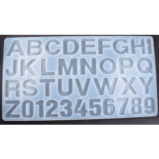 silicone mold alphabet and numbers, 12,00 €