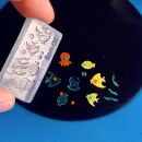 mini silicone mold tropical fishes