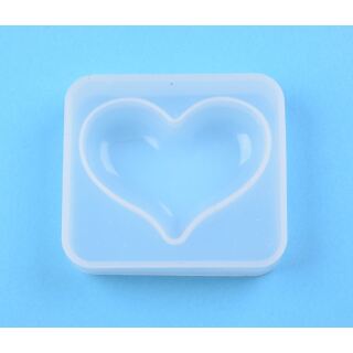 silicone mold puffy heart