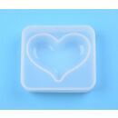 silicone mold puffy heart