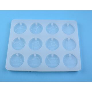 silicone mold zodiac signs round