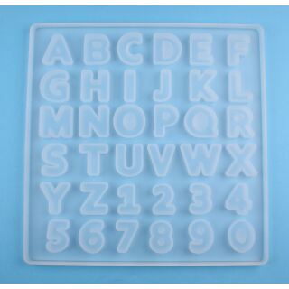 silicone mold letters and numbers small