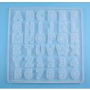 silicone mold letters and numbers small