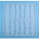 silicone mold letters and numbers small