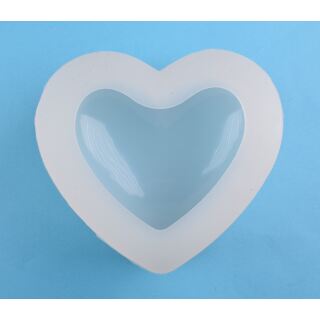 silicone mold big puffy heart