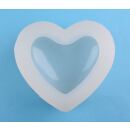 silicone mold big puffy heart