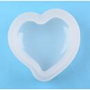 silicone mold asymmetric puffy heart L