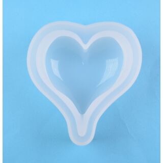 silicone mold pointy puffy heart M