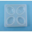 silicone mold 4 different oval jewels