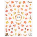 autumn sticker sheet colored