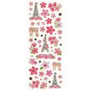 Sakura Paris Stickerbogen transparent