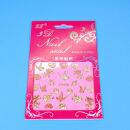 roses and birds sticker sheet gold